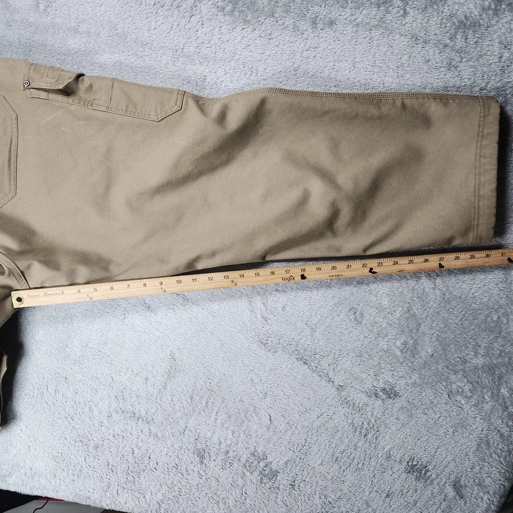 Duluth Trading Flex Fire Hose Jean Men 40x30 (Fits 36x30) Fleece Lined Cargo‎